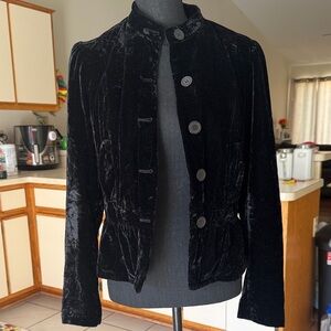 New York & Company Black Velvet Blazer